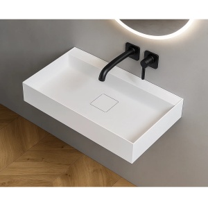 Lavoar baie alb din conglomerat Veldman Capri 50 x 38 cm - Img 2