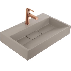 Lavoar din compozit Rea Goya taupe mat 60 cm