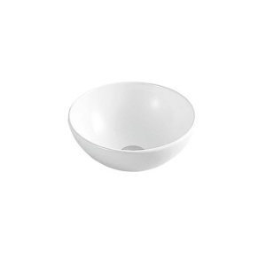 Lavoar pe blat Fluminia Round alb 33 cm - Img 1
