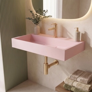Lavoar pe blat Goya Pink roz 60 cm - Img 9