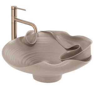 Lavoar pe blat Rea HM-12 Handmade Art ceramic - Img 2