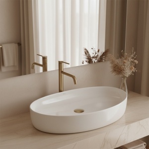 Lavoar pe blat Rea Joana alb 65 cm