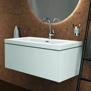 Lavoar pe mobilier Ideal Standard Atelier Extra alb mat 101 cm - Img 4
