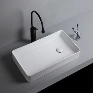 Lavoar pentru blat PRO CUBIC ceramic,blavat - Img 1