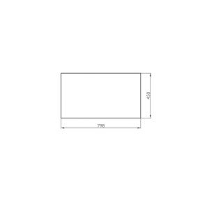 Mobilier baie suspendat pentru lavoar pe blat Cersanit Crea gri mat 80 cm - Img 7
