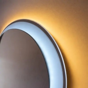 Oglindă asimetrica cu LED, ART 90x50 cm - Img 4
