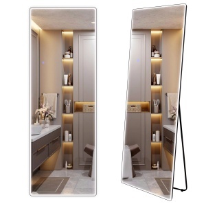 Oglinda cu LED Rea Classico Black 50 x 160 cm