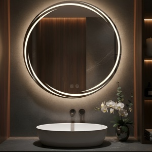 Oglinda de baie cu LED in 3 culori si dezaburire Diana 80 cm - Img 14