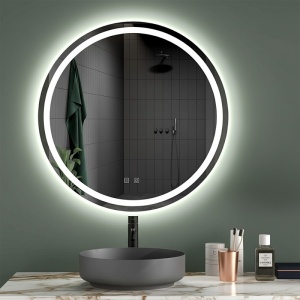 Oglinda de baie cu LED in 3 culori si dezaburire Izyda 80 cm - Img 9