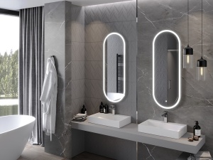 Oglinda de baie led 6000k, cu dezaburire inclusa, dimensiune 120x45cm - Img 5