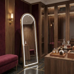 Oglindă LED 60x170cm Orbit Brush Gold - Img 10