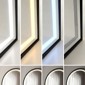 Oglindă LED cu rama neagra Orbit Black, 60x170cm, 3 moduri iluminare - Img 8