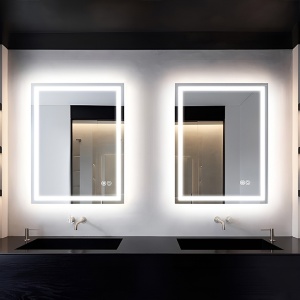 Oglinda LED dreptunghiulara cu 3 tipuri de lumina si dezaburire Bella 60 x 80 - Img 9