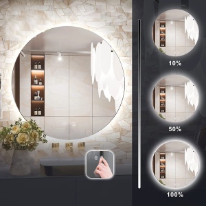 Oglindă rotunda cu LED 100cm HZJ100 - Img 4