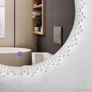 Oglinda rotunda pentru baie cu LED 60cm BL807 - Img 4