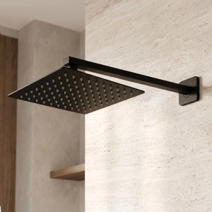 Palarie de dus patrata 25 cm REA Black JS-P015BG - Img 3