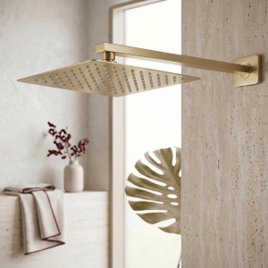 Palarie de dus patrata 25 cm REA Brush Gold JS-P015BG - Img 3