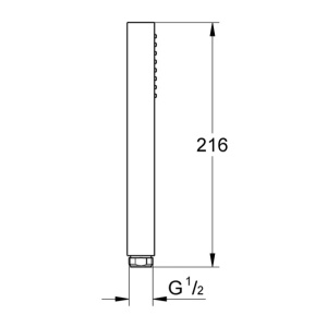 Para de dus Grohe Euphoria Cube auriu periat Cool Sunrise 1 tip de jet - Img 2