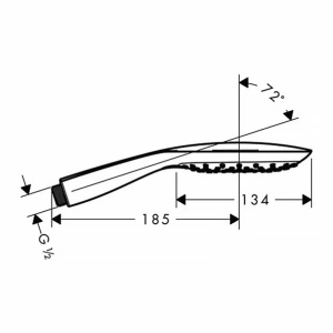Para de dus Hansgrohe PuraVida Select crom 150 mm 3 functii - Img 2