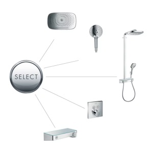 Para de dus Hansgrohe Raindance Select S 120 auriu lucios 3 functii - Img 5
