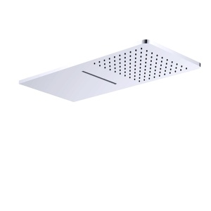 Para Dus Slim Dreptunghiulara PRO 9013 Tip Cascada, Dimensiuni 50x20x0,5 Cm, Anti-Calcar, Crom Lucios - Img 1