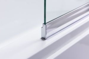 Paravan de cada PR07, Dimensiune 100x150cm, Sticla securizata 6mm, Culoare Crom - Img 11