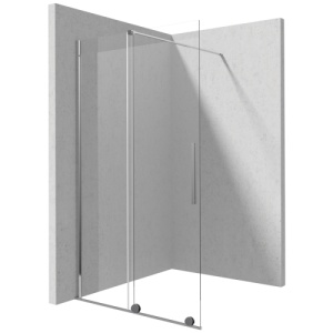 Perete de dus culisant walk in Veldman Lea crom 80 x 195 cm sticla 8 mm - Img 8