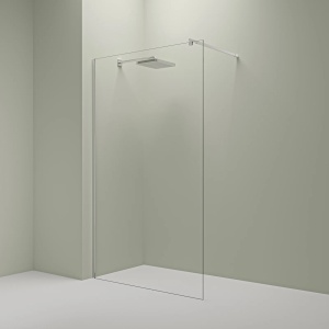 Perete de dus Walk-In 80 cm cu profil cromat si sticla securizata 8mm PRO80 Chrome - Img 2