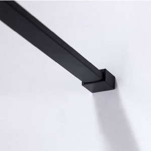 Perete de dus Walk-In SH05F, Dimensiune 120cm, Sticla securizata 8mm, Culoare Negru - Img 12