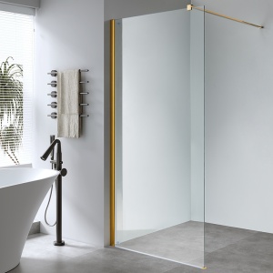 Perete de dus Walk-In SH07B, Dimensiune 80cm, Culoare Auriu - Img 23