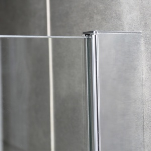Perete de dus Walk-in SH07C, Dimensiune 90cm, Sticla securizata 8mm, Culoare Crom - Img 2