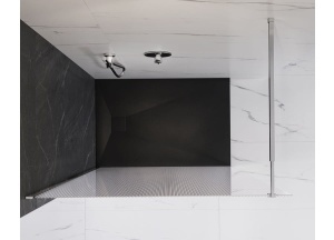 Perete dus Walk-In, PRO MALTA Ondulat, sticla securizata 8 mm, dimensiuni la alegere, inaltime 195 cm - Img 3