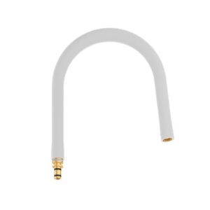 Pipa pentru baterie bucatarie Grohe Essence GrohFlexx alb mat - Img 1
