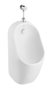 Pisoar suspendat Roca Proton alb lucios alimentare superioara 35 x 30.5 x 68 cm