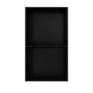 Raft dublu de baie incorporat, negru mat, Duo 60 x 30 x 10 cm - Img 9
