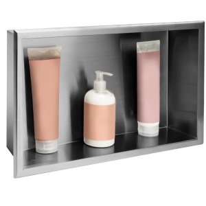 Raft incastrat dreptunghiular cromat Rea 30x45x10 cm - Img 5
