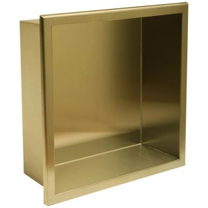 Raft incastrat patrat auriu periat Rea 30x30x10 cm - Img 4
