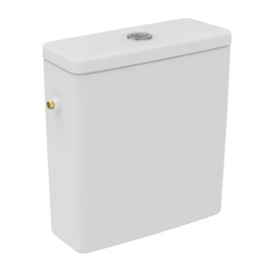 Rezervor pe vas WC Ideal Standard I.life S cu alimentare laterala alb lucios - Img 1