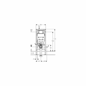 Rezervor Wc Geberit Duofix cu cadru incastrat, Sigma , 8cm Grosime - Img 2