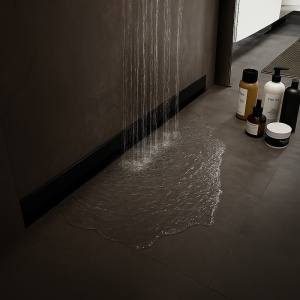 Rigola de duș liniară cu sifon fix si montaj pe perete Wall DL09 90 cm – Negru - Img 9