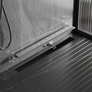 Rigola de duș liniară cu sifon fix și randament ridicat Classic DL01 100 cm – Inox - Img 19