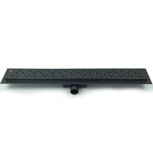 Rigola de duș liniară cu sifon fix și randament ridicat Wave DL01 50 cm – negru - Img 12