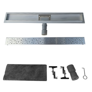 Rigola de duș liniară cu sifon fix și randament ridicat Wave DL01 80 cm – inox - Img 18