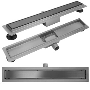 Rigola de dus liniara Rea NEOX Titan, 90 cm, otel inoxidabil AISI 304 - Img 3