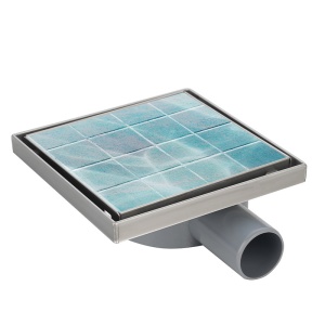 Rigola de dus patrata cu sifon rotativ si randament ridicat DL07 15 x 15 cm inox - Img 17