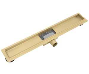 Rigola dus auriu periat 90 cm Rea Neox Brush Gold - Img 5