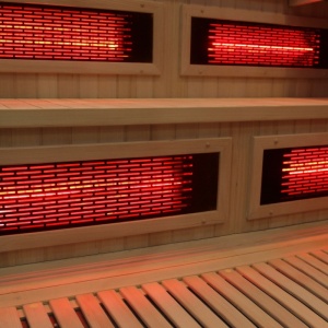 Sauna combinata cu infrarosu si finlandeza cu soba Harvia 8kW, Moss 200 x 200 cm pentru 8 persoane - Img 3