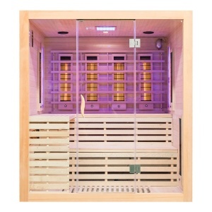 Sauna cu infrarosu si cromoterapie pentru 4 persoane EA4RS 180 x 160 x 200 cm