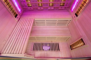 Sauna cu infrarosu si cromoterapie pentru 4 persoane EA4RS 180 x 160 x 200 cm - Img 11