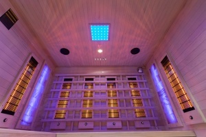 Sauna cu infrarosu si cromoterapie pentru 4 persoane EA4RS 180 x 160 x 200 cm - Img 21